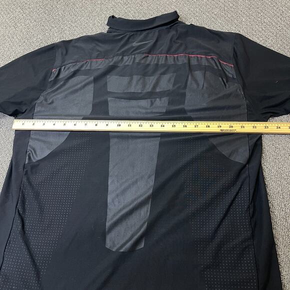 Nike Shirt Mens Large Black Sample Golf Polo Flawed - Picture 8 of 10